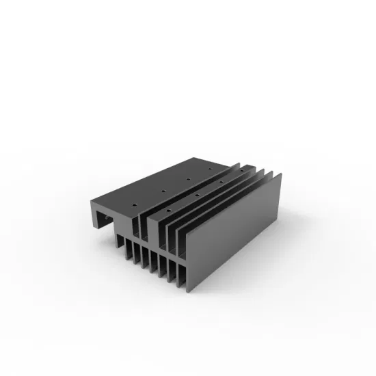 CNC-Teilebearbeitung Fräsen Aluminium 6063 Kühlkörper mit Eloxierung